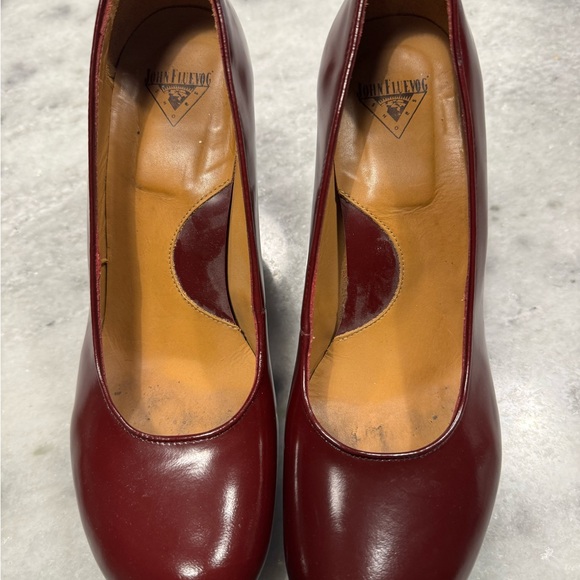 John Fluevog Shoes - John Fluevog Women's Deep Red Heels